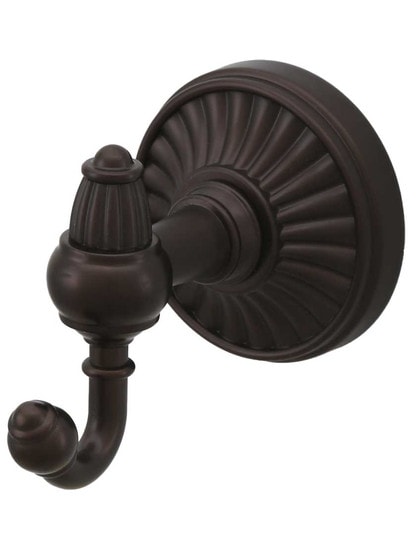 Tuscany Double Towel Hook in Oil-Rubbed Bronze.